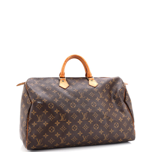 Louis Vuitton Speedy Handbag Canvas Monogram Travel Bag Canvas 403130141