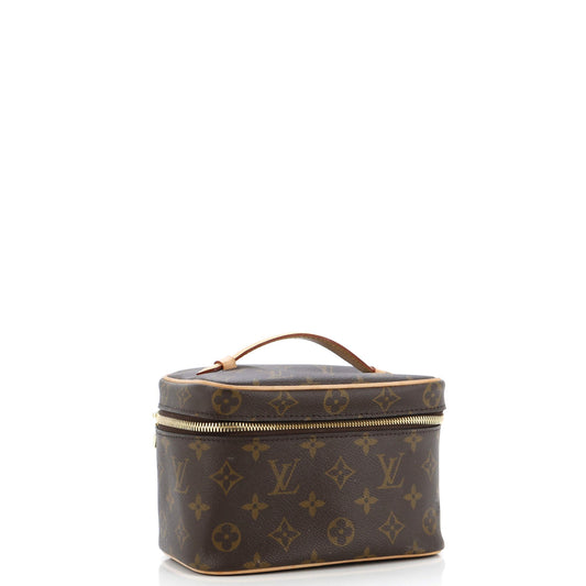 Louis Vuitton Nice Vanity Case Handbag Canvas Monogram Travel Bag