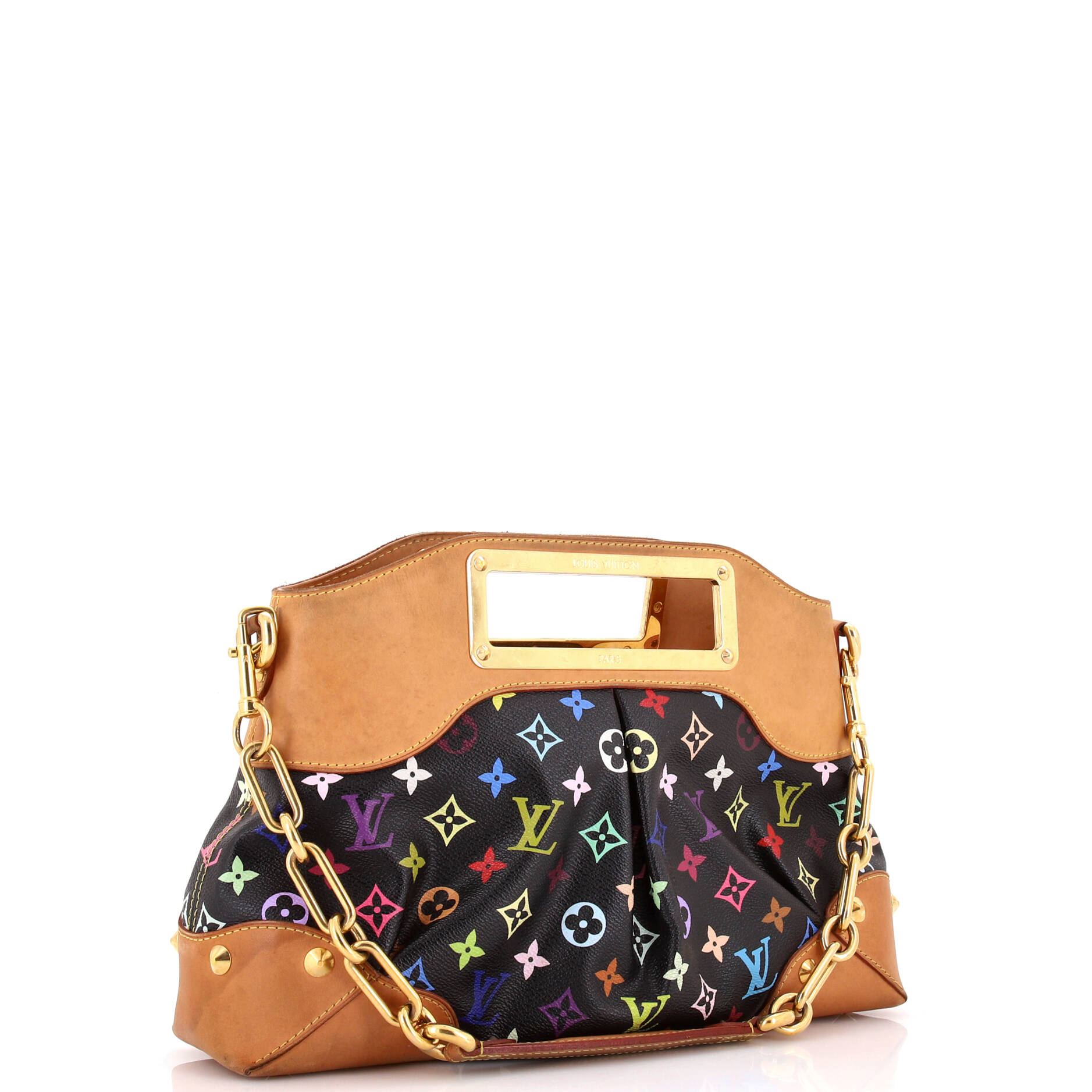 Louis Vuitton Judy Handbag Multicolor Mm Monogram Shoulder Bag