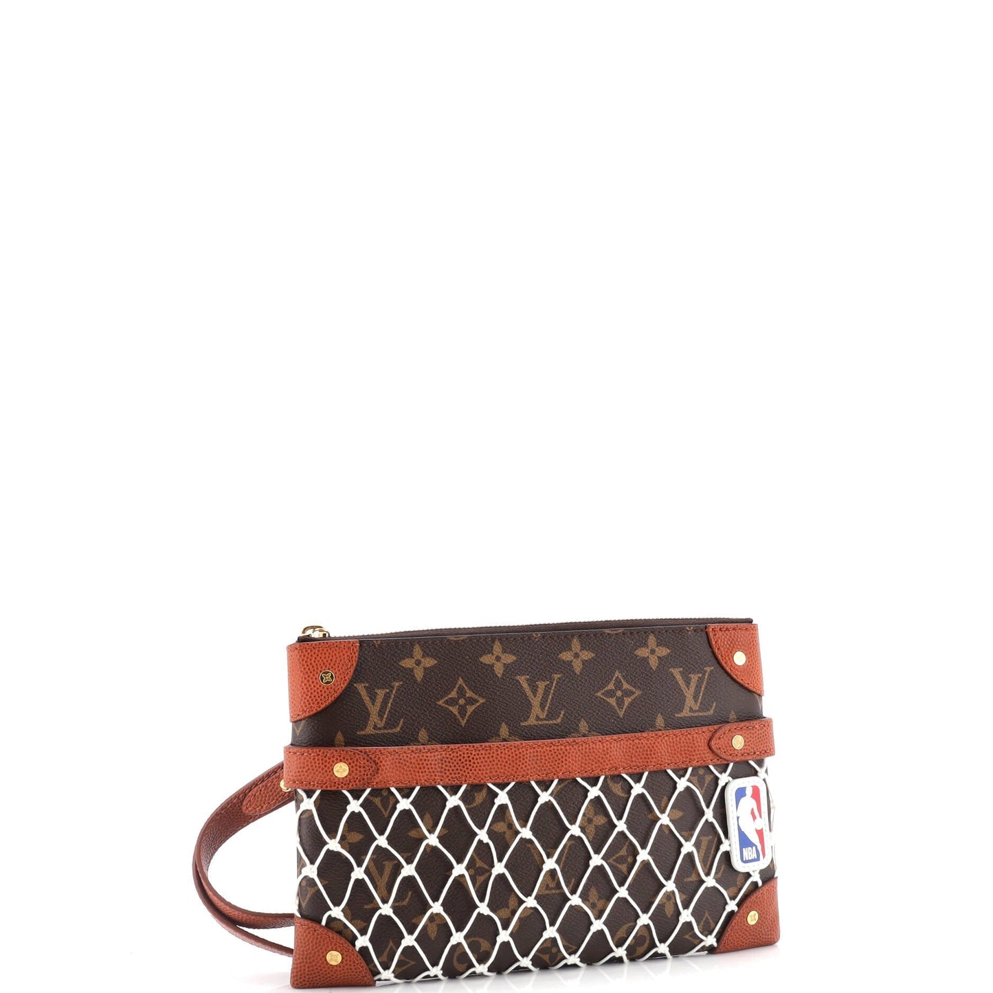 Louis Vuitton Nba Net Flat Pouch Clutch Bag Canvas Monogram Shoes