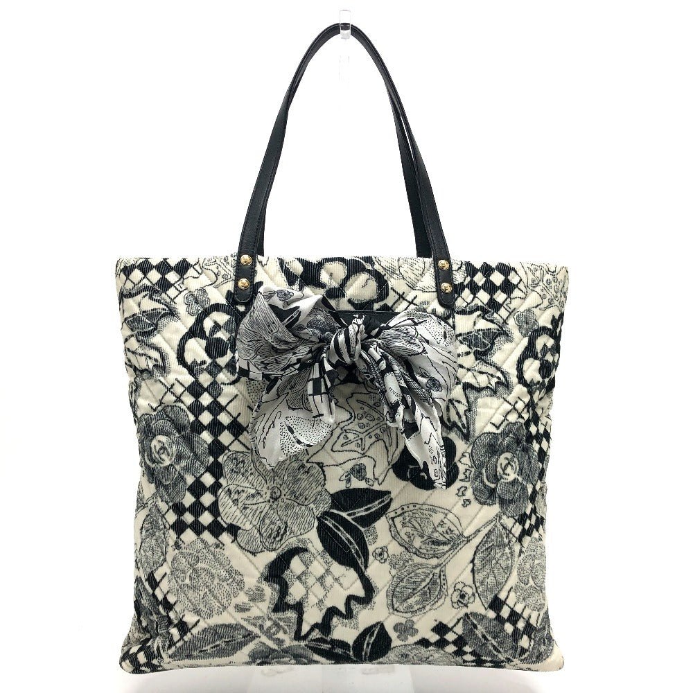 Chanel Camelia White Canvas Tote Bag