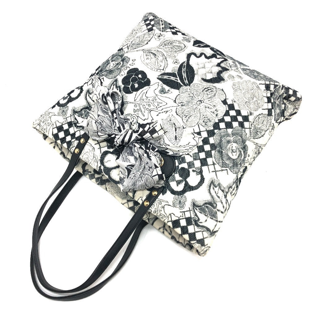 Chanel Camelia White Canvas Tote Bag