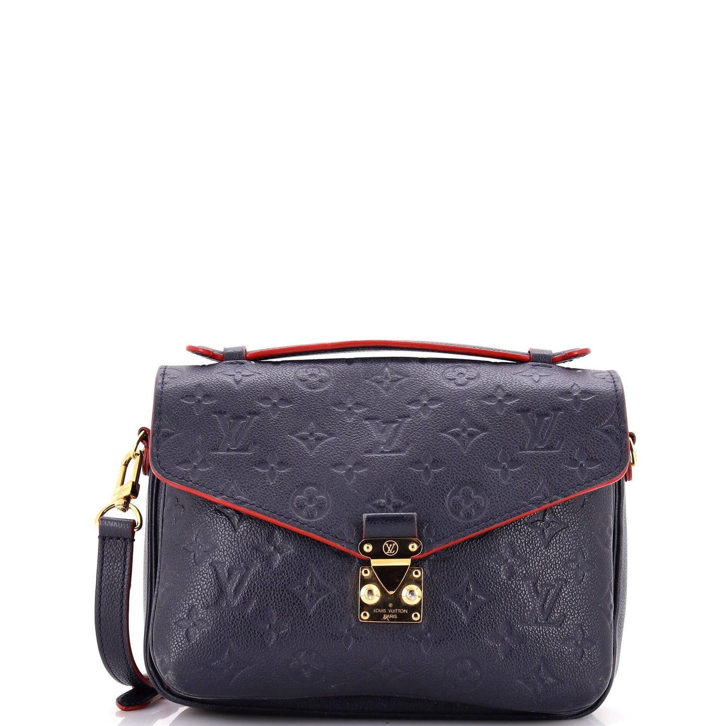 Louis Vuitton Pochette Metis Empreinte East West Handbag Leather Monogram Travel Bag