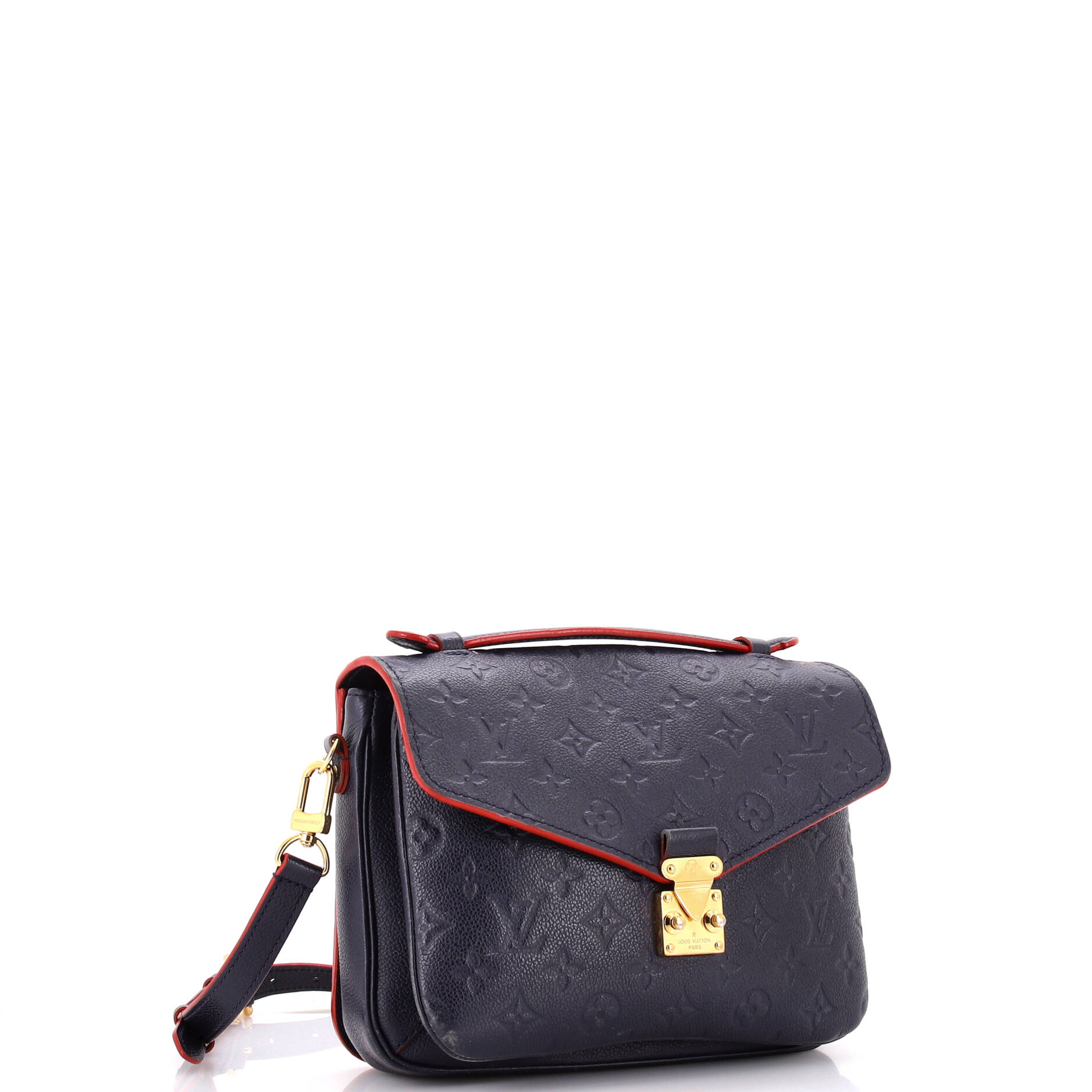 Louis Vuitton Pochette Metis Empreinte East West Handbag Leather Monogram Travel Bag