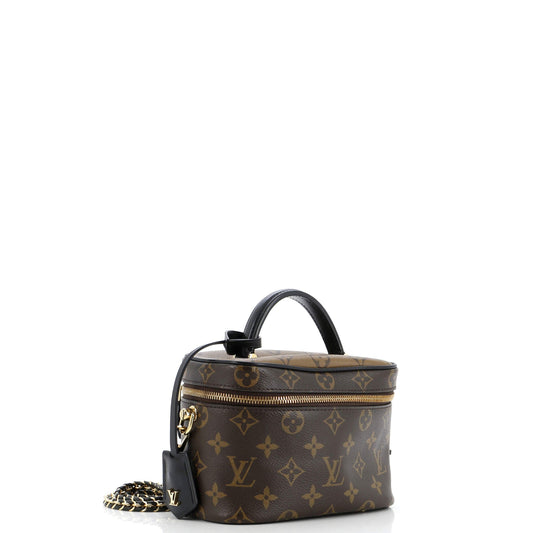Louis Vuitton Vanity Handbag Reverse Pm Canvas Monogram Travel Bag