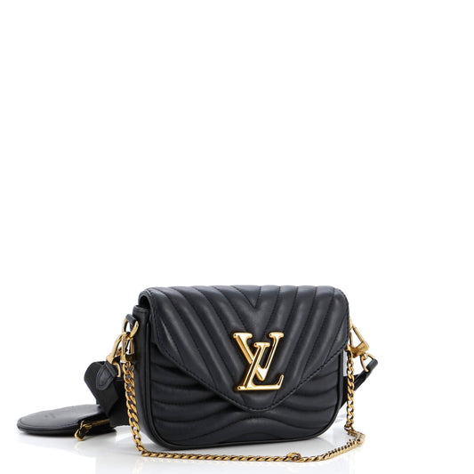 Louis Vuitton New Wave Multi Pochette Shoulder Bag Leather Quilted Leather 3147191
