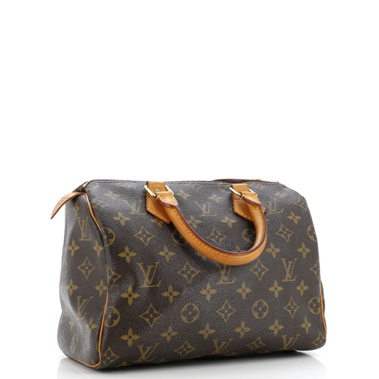 Louis Vuitton Speedy Handbag Canvas Monogram Travel Bag Canvas 253147442