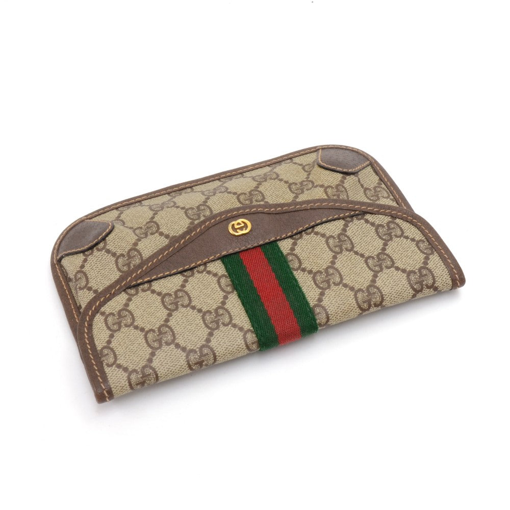 Gucci Supreme Clutch Bag Canvas Monogram Bag Ga133