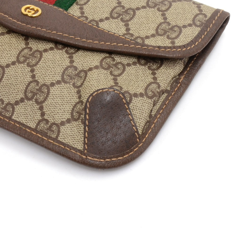 Gucci Supreme Clutch Bag Canvas Monogram Bag Ga133