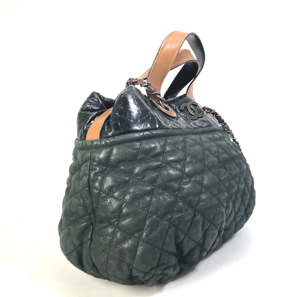 CHANEL Shoulder Bag Sparkle Leather black CC COCO Mark Shoulder Bag In the mix Women  