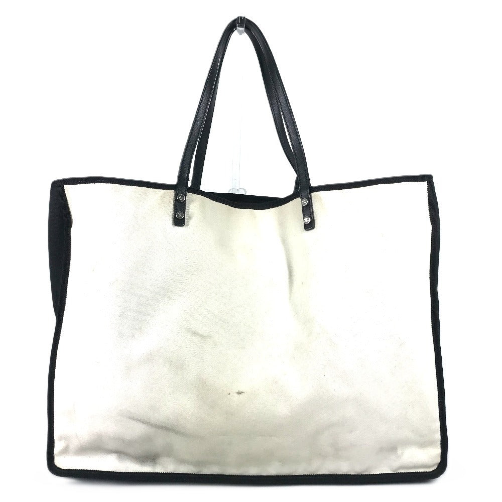 Chanel logo Lady Whistle White Canvas Shoulder Bag