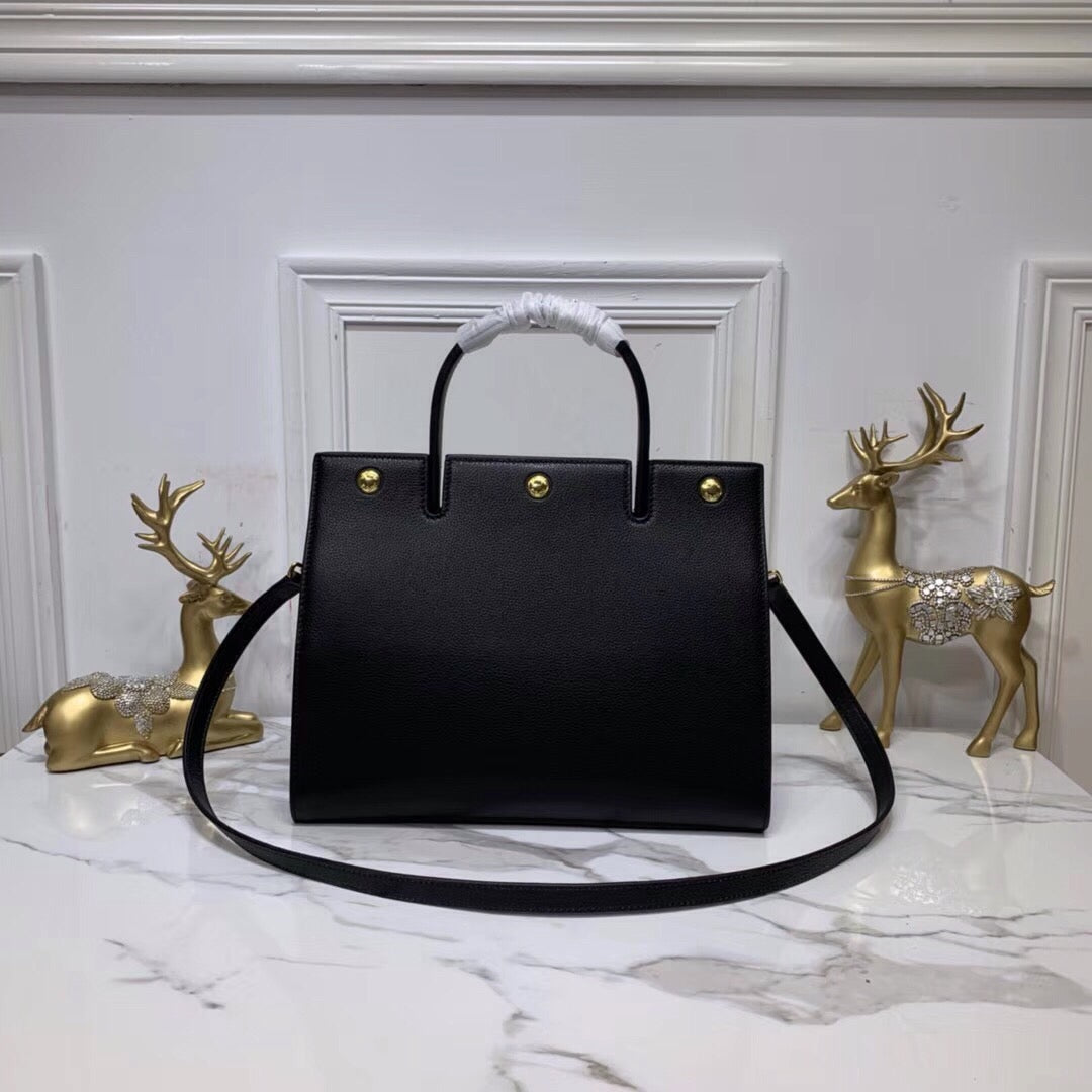 Top Quality Title Bag With Pocket Detail Black Small Travel Bag