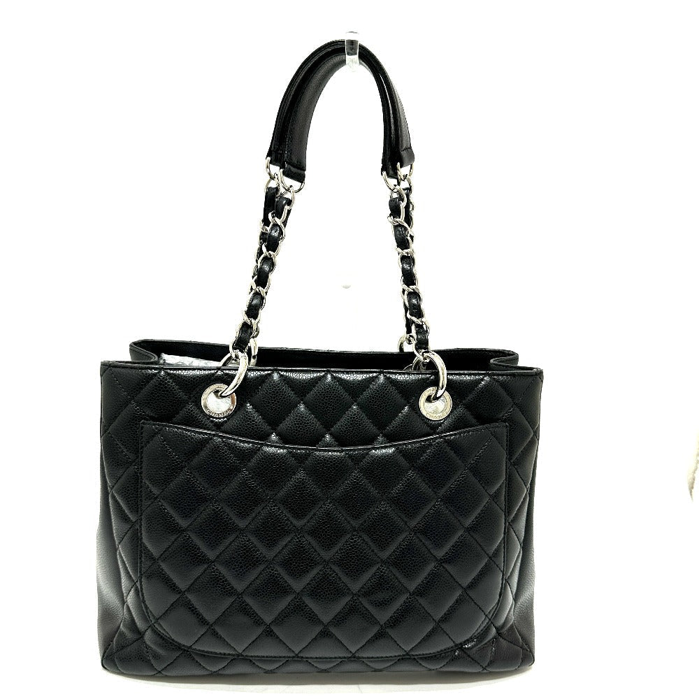 Chanel Caviar skin CC COCO Mark Matelasse Black Tote Bag