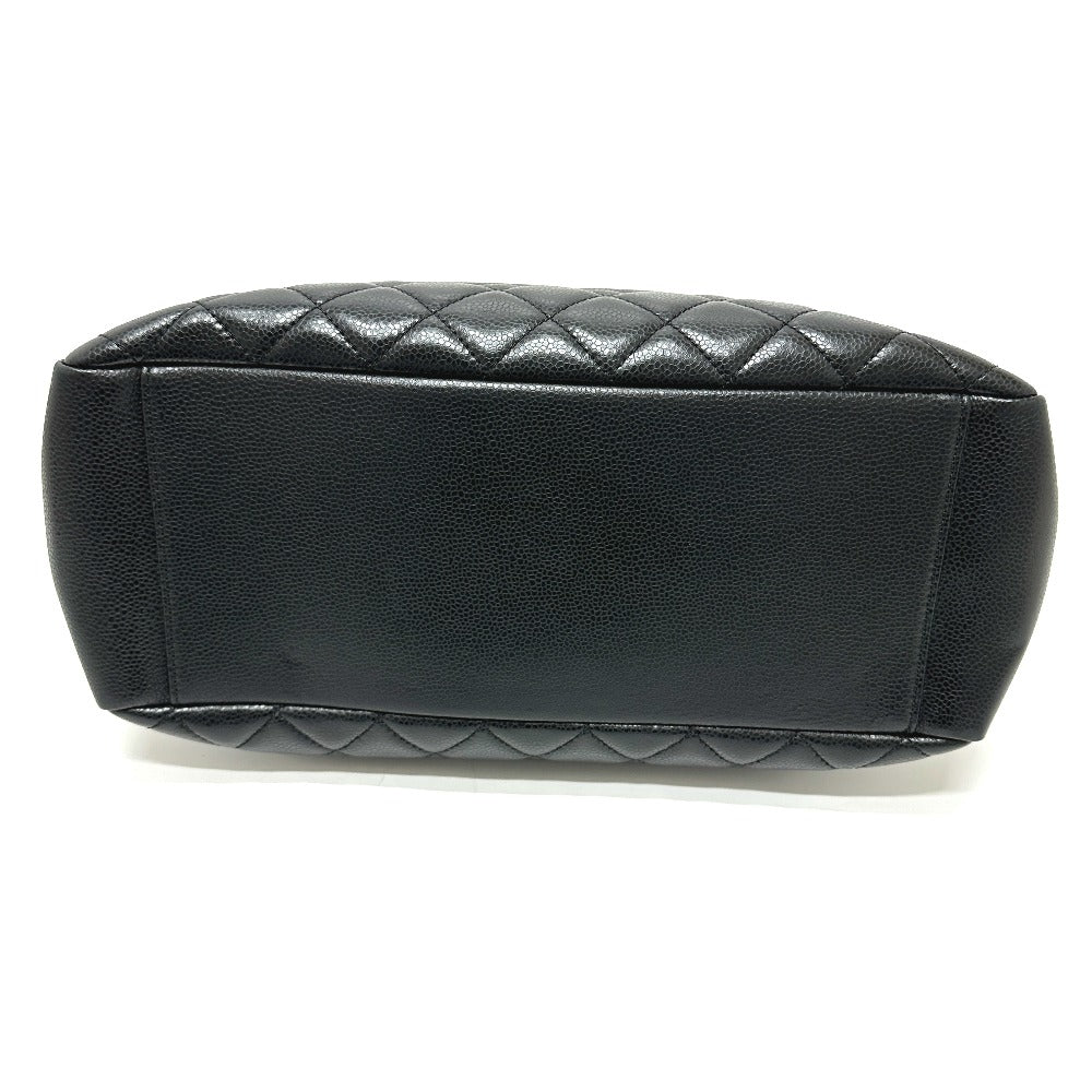 Chanel Caviar skin CC COCO Mark Matelasse Black Tote Bag