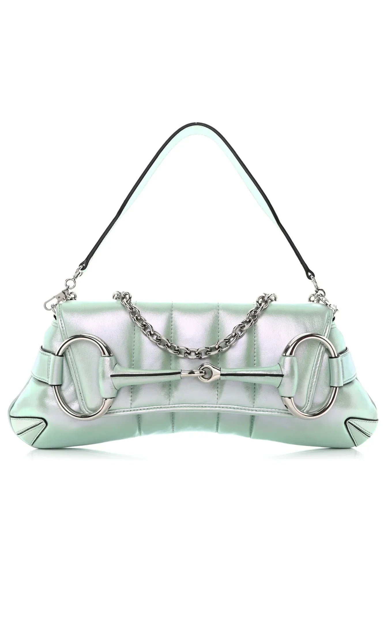 Gucci Horsebit Chain Shoulder Bag Vertical Quilted Leather Other Leather Shoulder Bag Bag