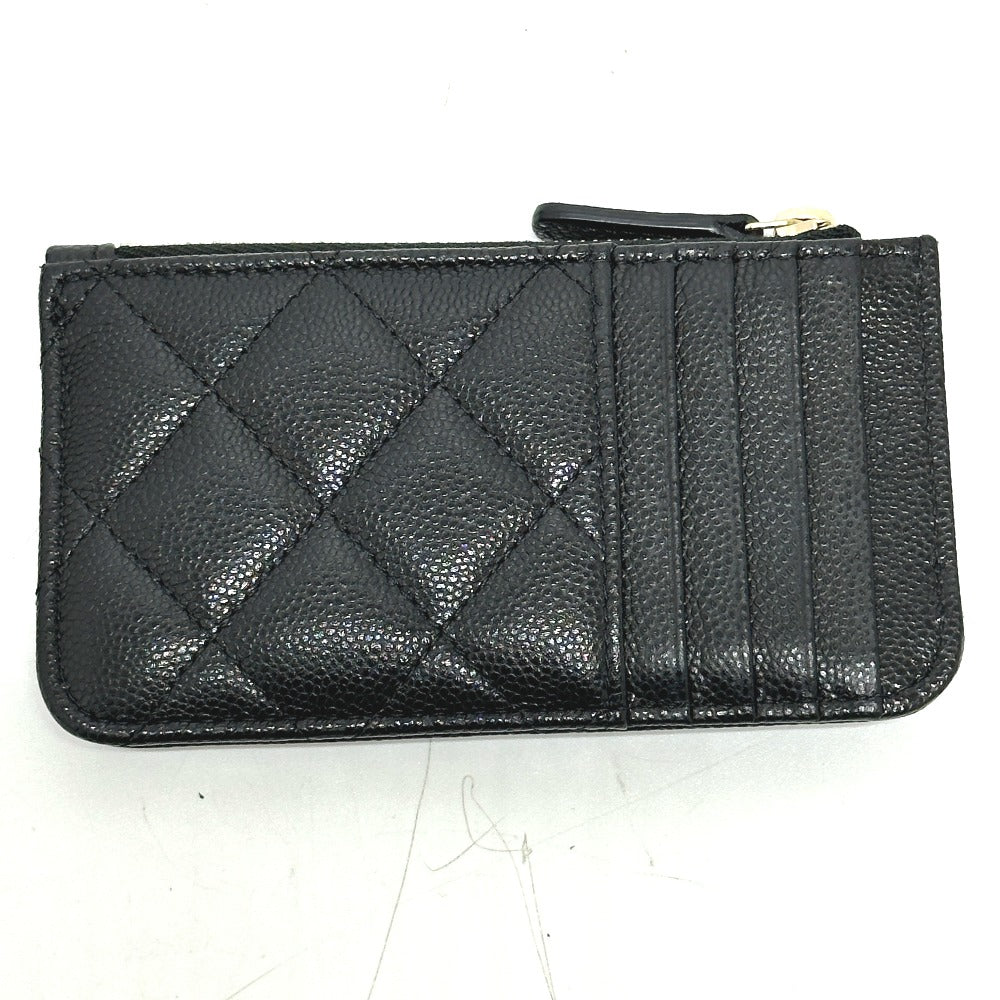 Chanel Coin Caviar skin Fragment COCO Mark Black Handbag