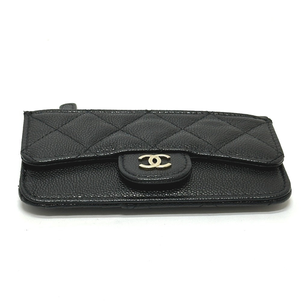 Chanel Coin Caviar skin Fragment COCO Mark Black Handbag