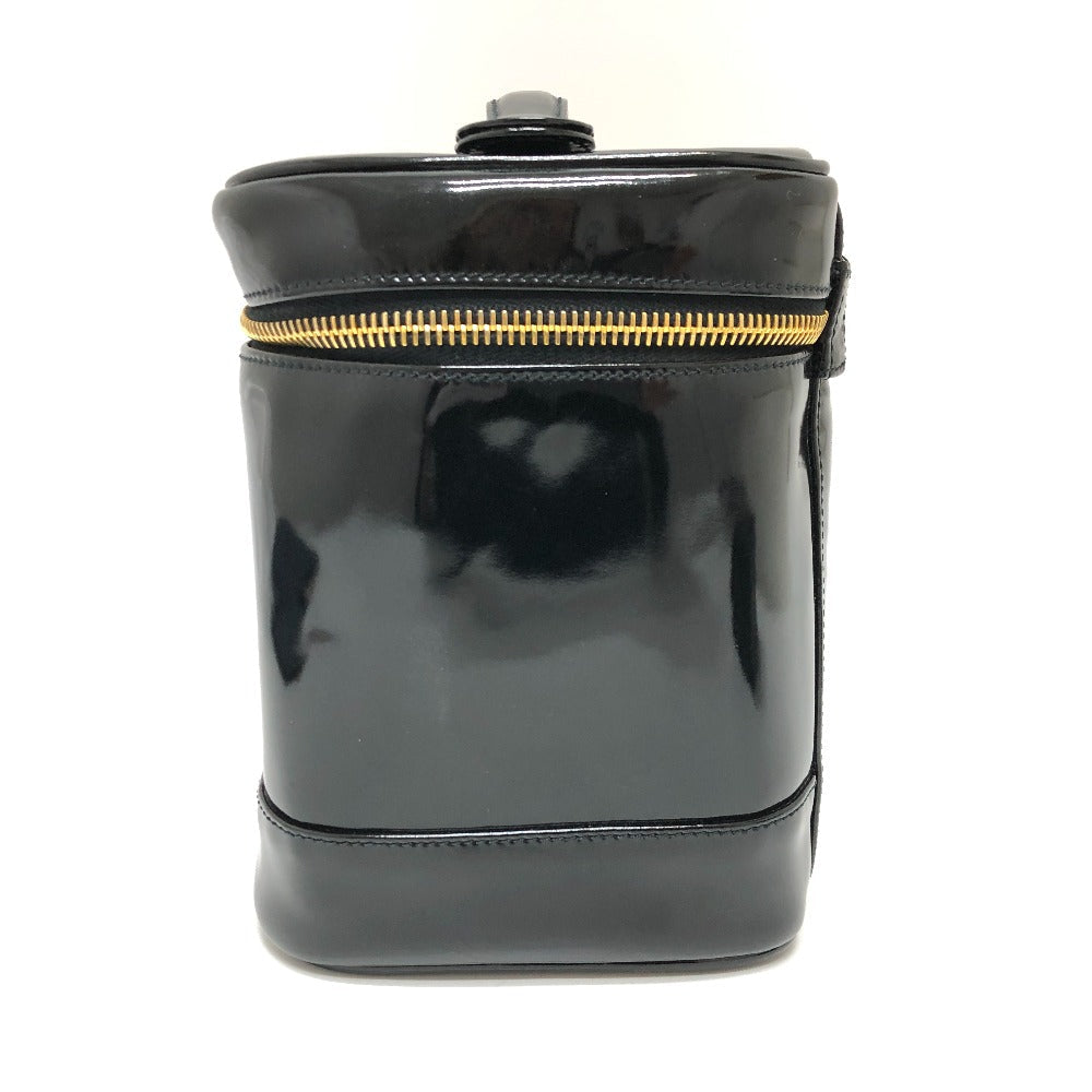 CHANEL Handbag A01998 enamel black CCCOCO Mark Cosmetics Pouch Women  