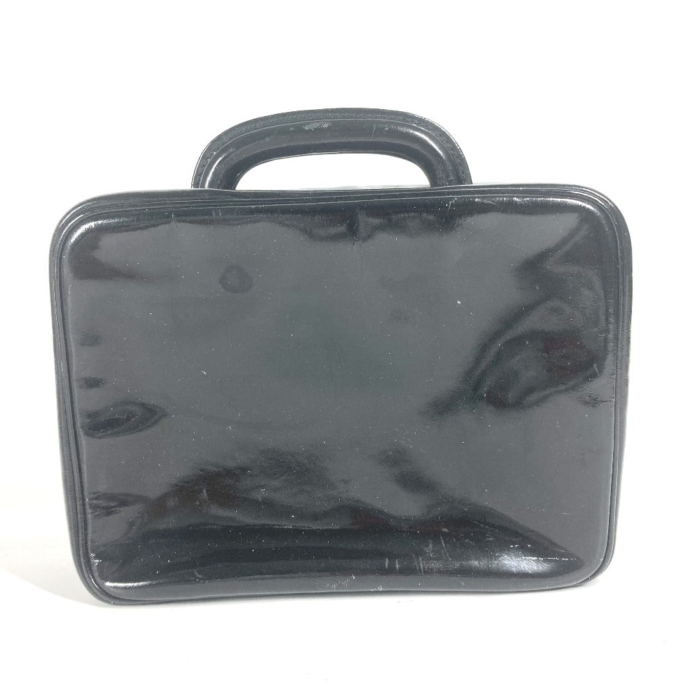 Chanel Vanity enamel CC COCO Mark Black Handbag