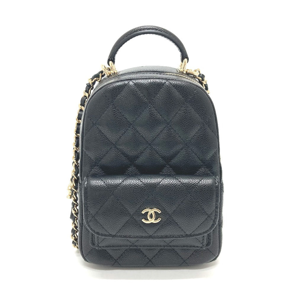 Chanel Backpack Caviar skin Matrasse Timeless classic Black