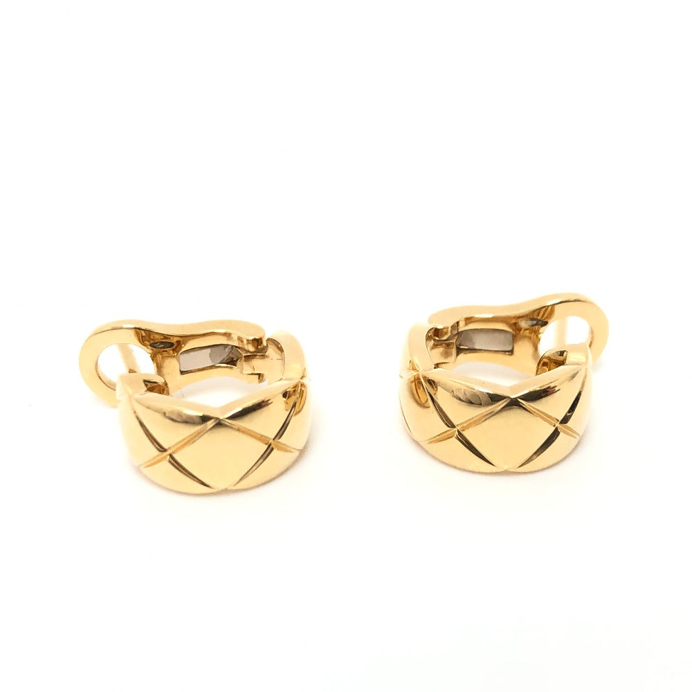 Chanel Pierce 18K Yellow K18YG Coco Crush Gold Jewelry