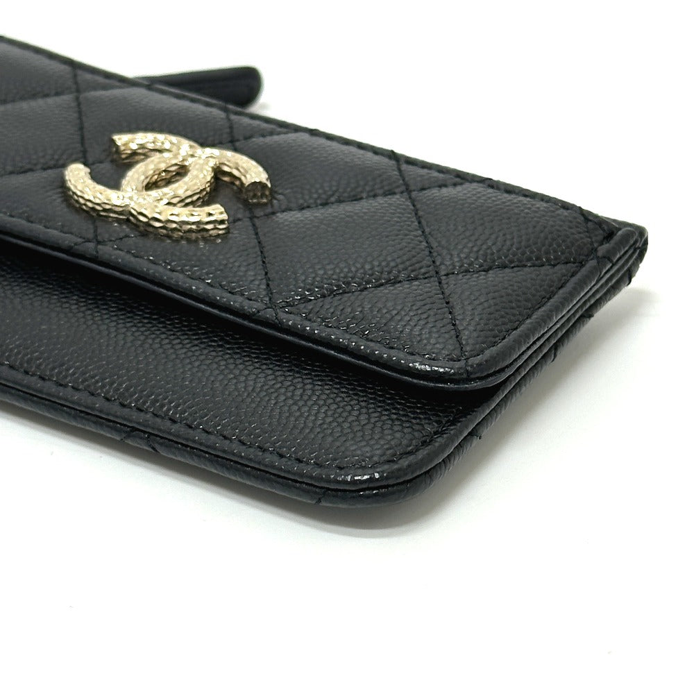 Chanel Coin Caviar skin Matrasse COCO Mark Black Handbag