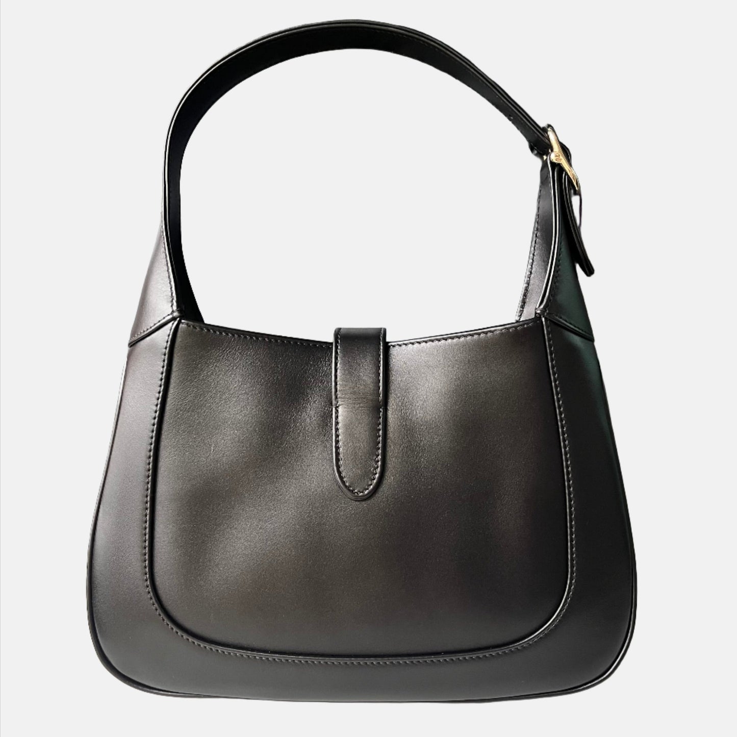 Gucci Jackie Clasp S24 Leather Black Small Shoulder Bag