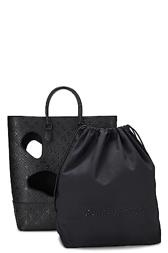 Louis Vuitton,  COMME DES GARÇONS x Louis Vuitton Black Monogram Empreinte Bag with Holes, Black