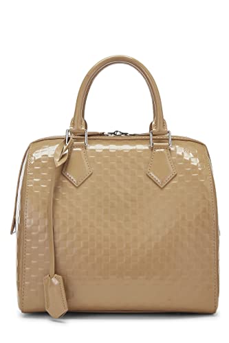 Louis Vuitton,  Beige Damier Facette Speedy Cube MM, Beige
