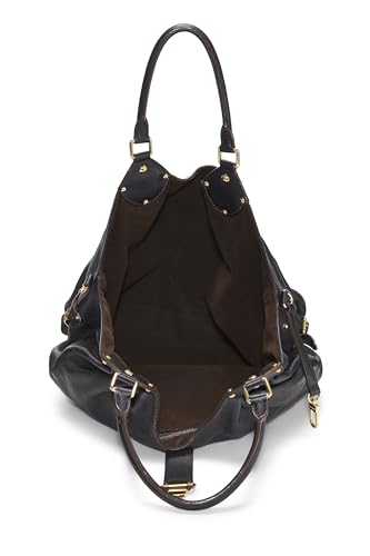 Louis Vuitton,  Black Monogram Mahina Large, Black