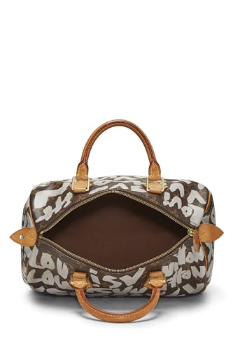 Louis Vuitton,  Stephen Spro  x Louis Vuitton Monogram Grey Graffiti Speedy 30, Grey