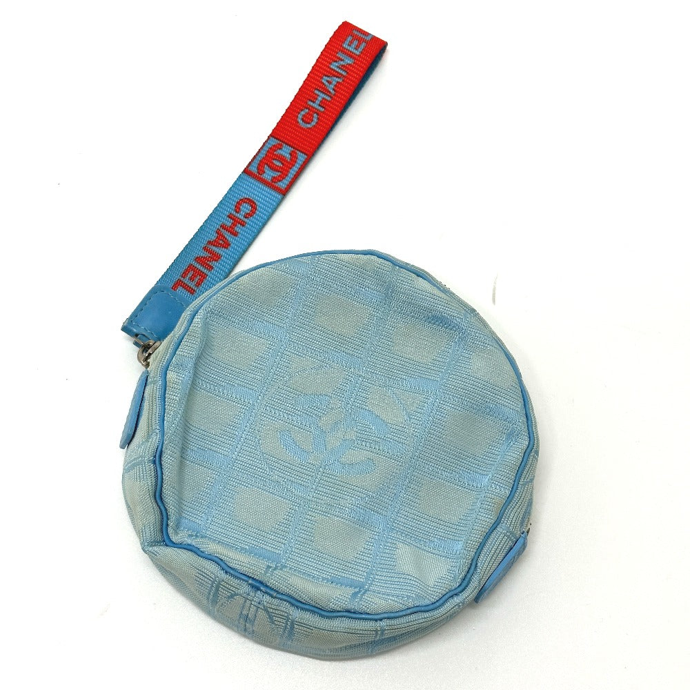 Chanel Nylon Sports round Blue Handbag