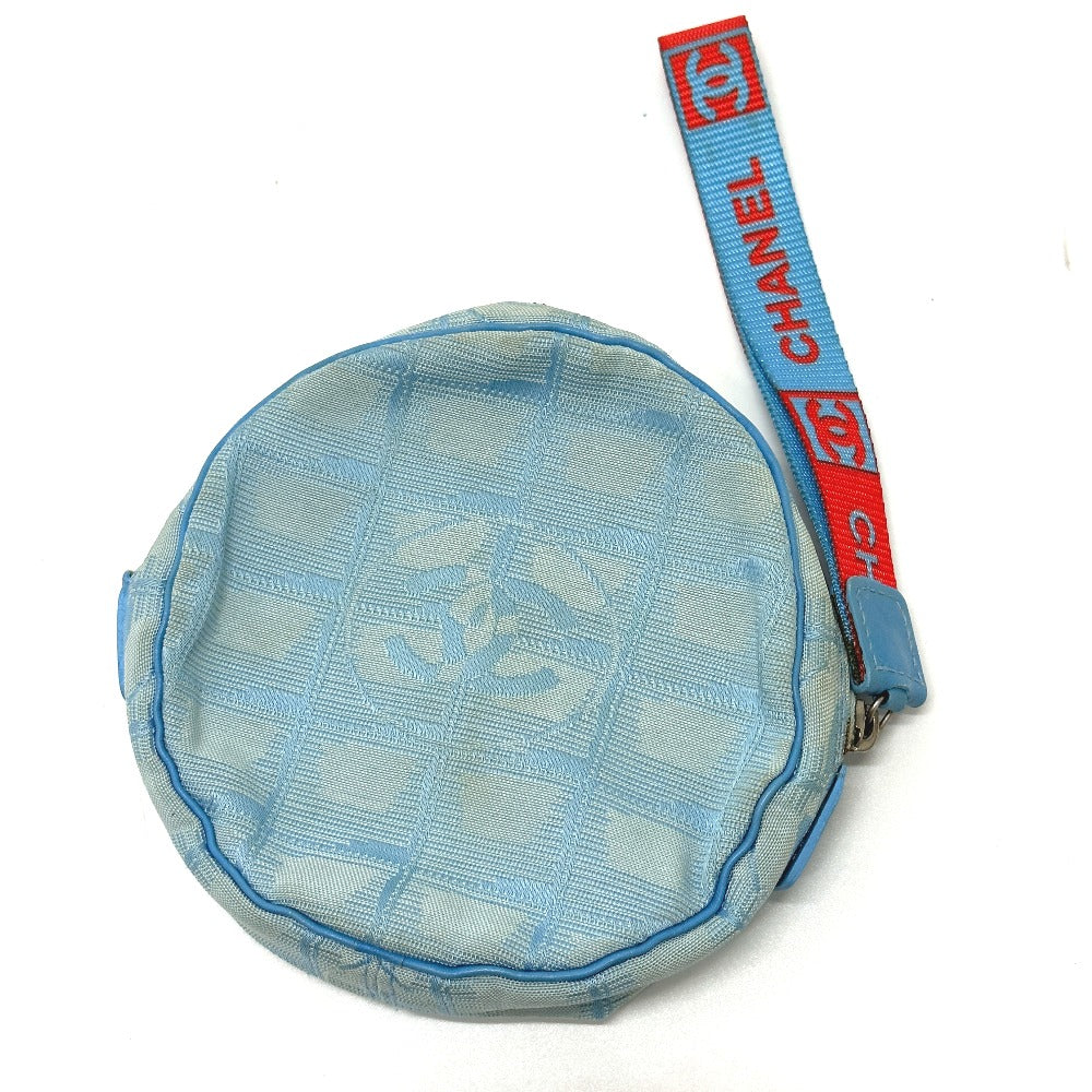 Chanel Nylon Sports round Blue Handbag