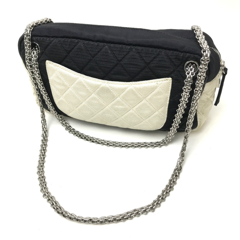 Chanel quilting By color Black Canvas Shoulder Bag