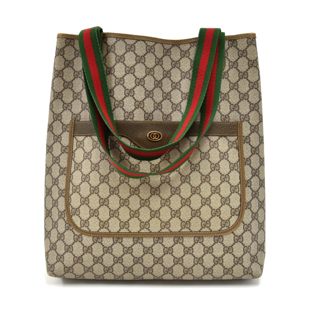 Gucci Accessory Collection Supreme Bag Canvas Monogram Tote Bag
