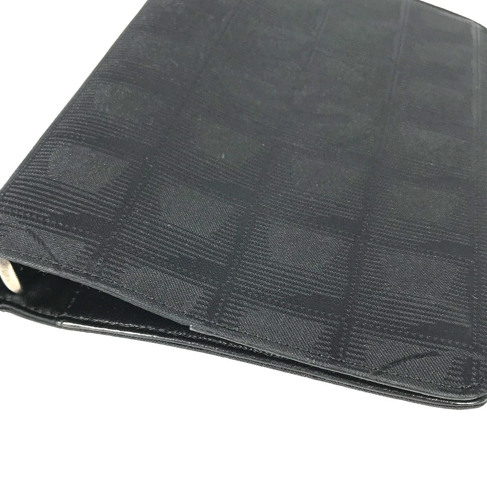 Chanel Notebook cover Nylon New line logo Black Travel Bag
