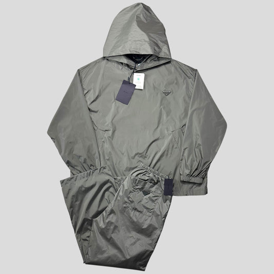 Prada Handbag Light Technical Smock Jacket + Tro rs Nylon