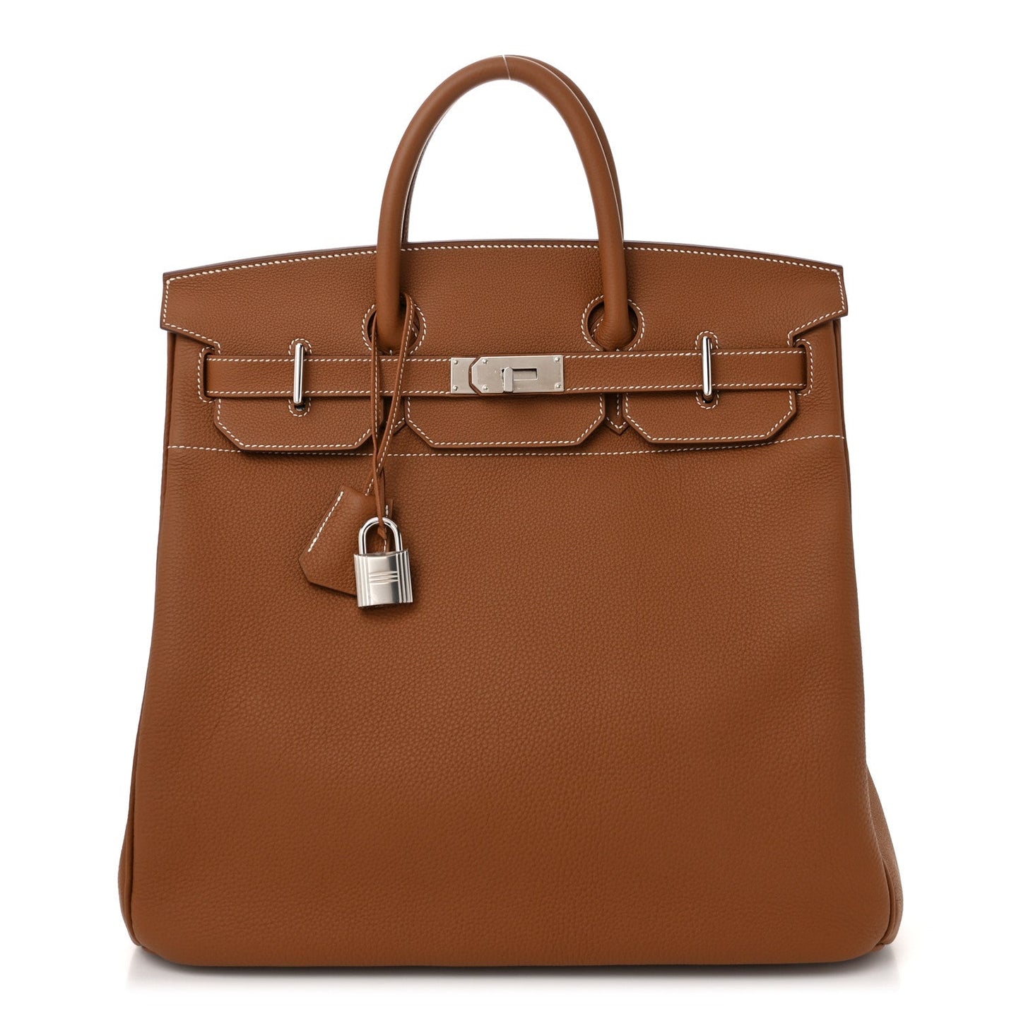 Hermes Togo Hac Birkin Handbag Gold Travel Bag 40 Gold 1625846