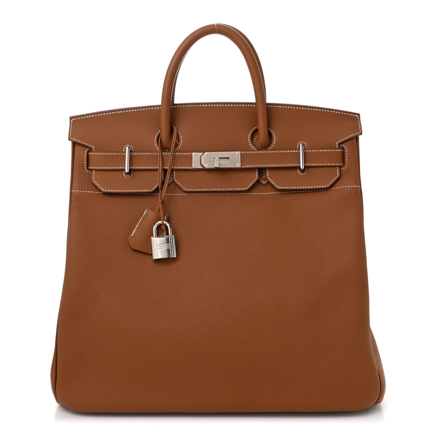 Hermes Togo Hac Birkin Handbag Gold Travel Bag 40 Gold 1625846