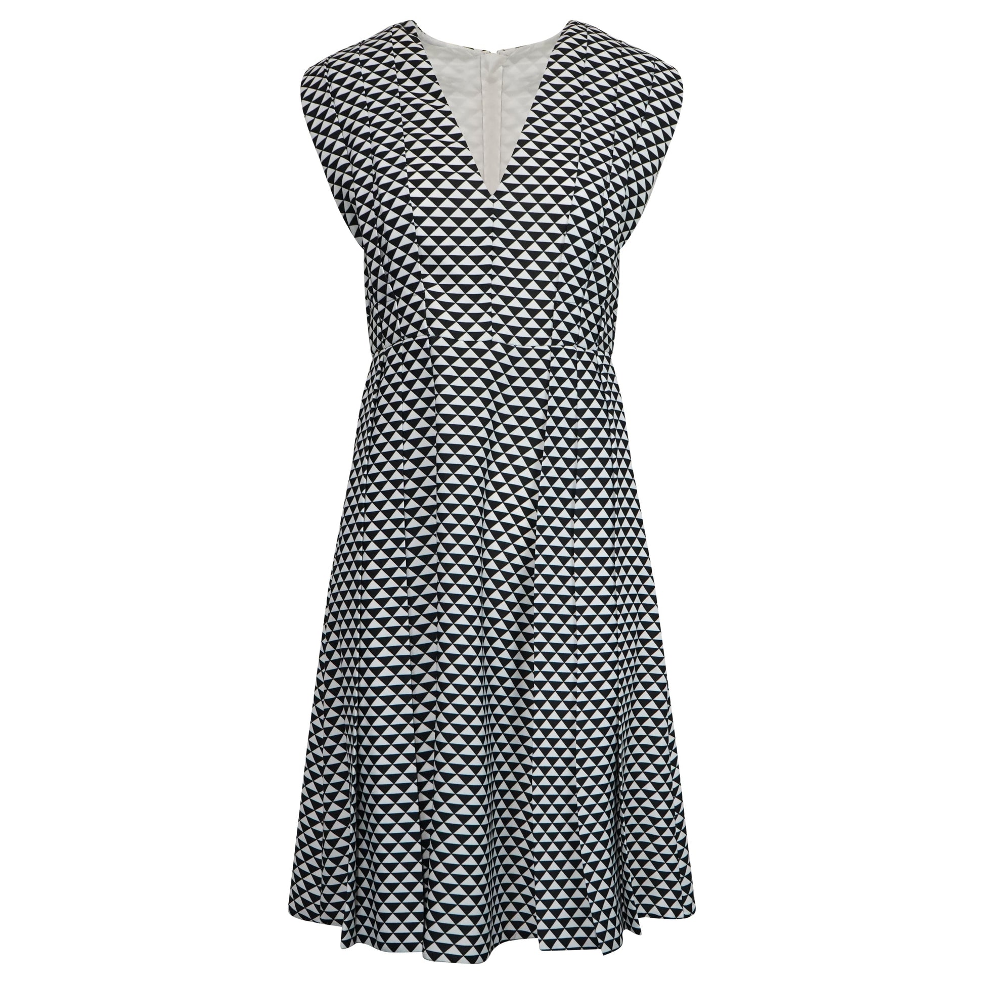 Prada Handbag Dress Black White