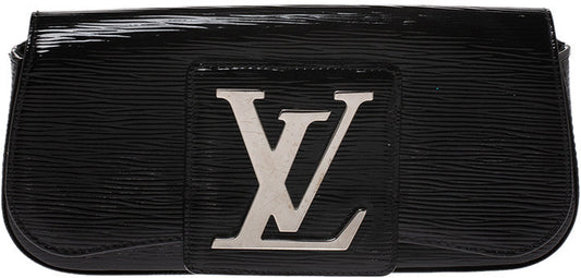 Louis Vuitton Sobe Electric Black Leather Epi Clutch Bag
