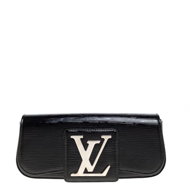 Louis Vuitton Sobe Electric Black Leather Epi Clutch Bag