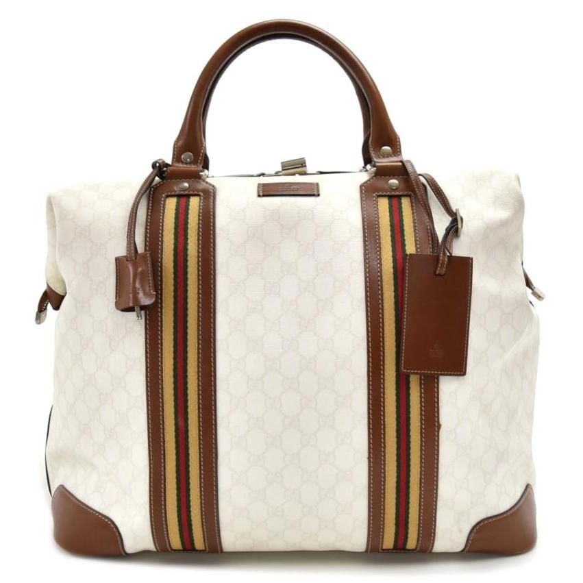 Gucci Supreme Web Bag Canvas Monogram Travel Bag