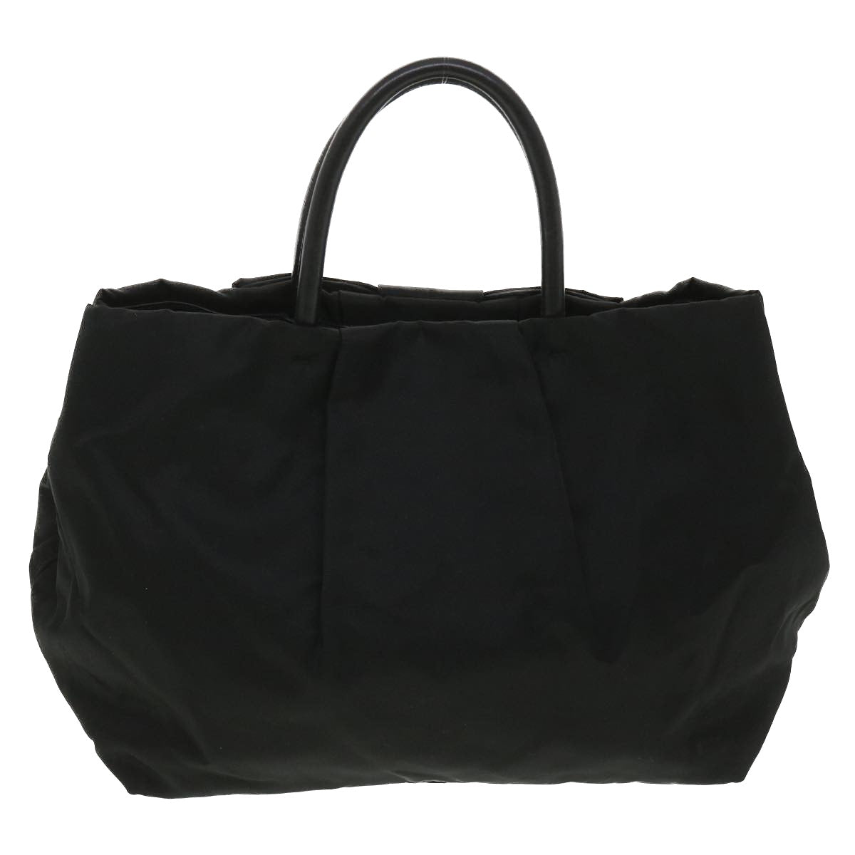 Prada Hand Bag Nylon Black Travel Bag