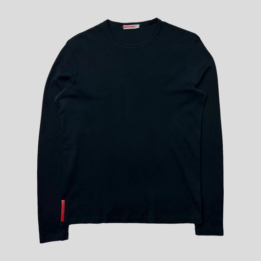 Prada Handbag Sport LS Tab T-shirt - M Red