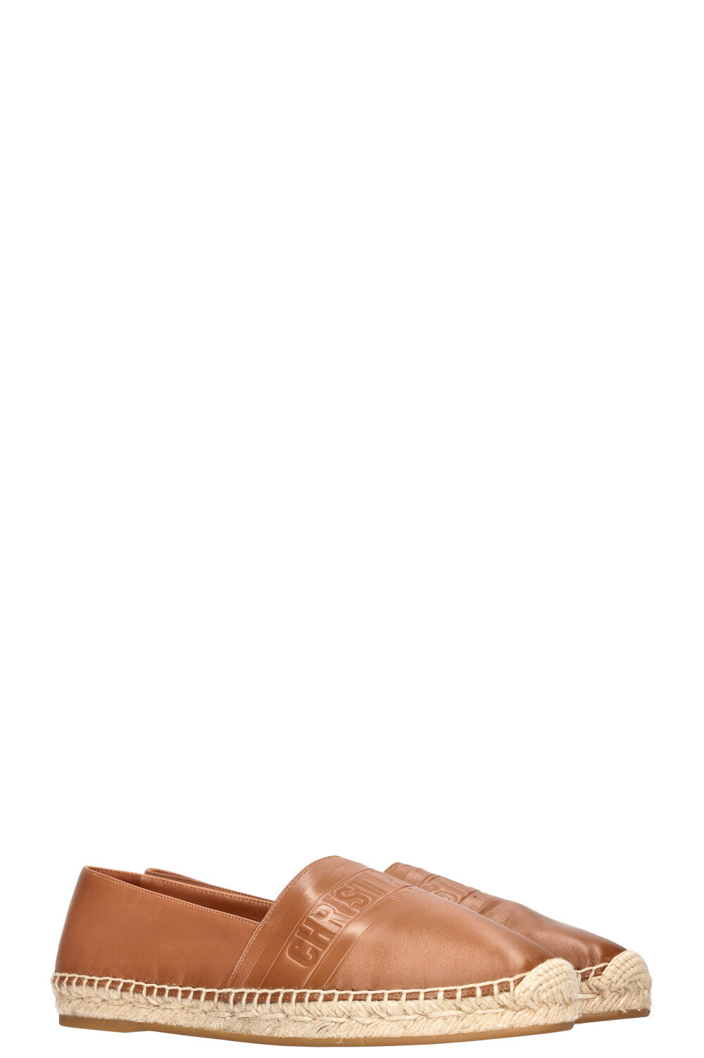 Dior Granville Espadrilles Cognac Leather Shoes