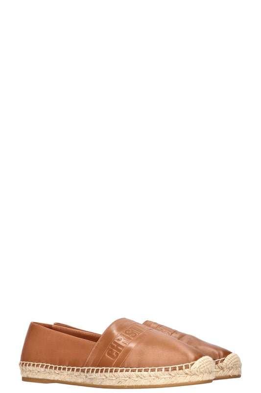 Dior Granville Espadrilles Cognac Leather Shoes