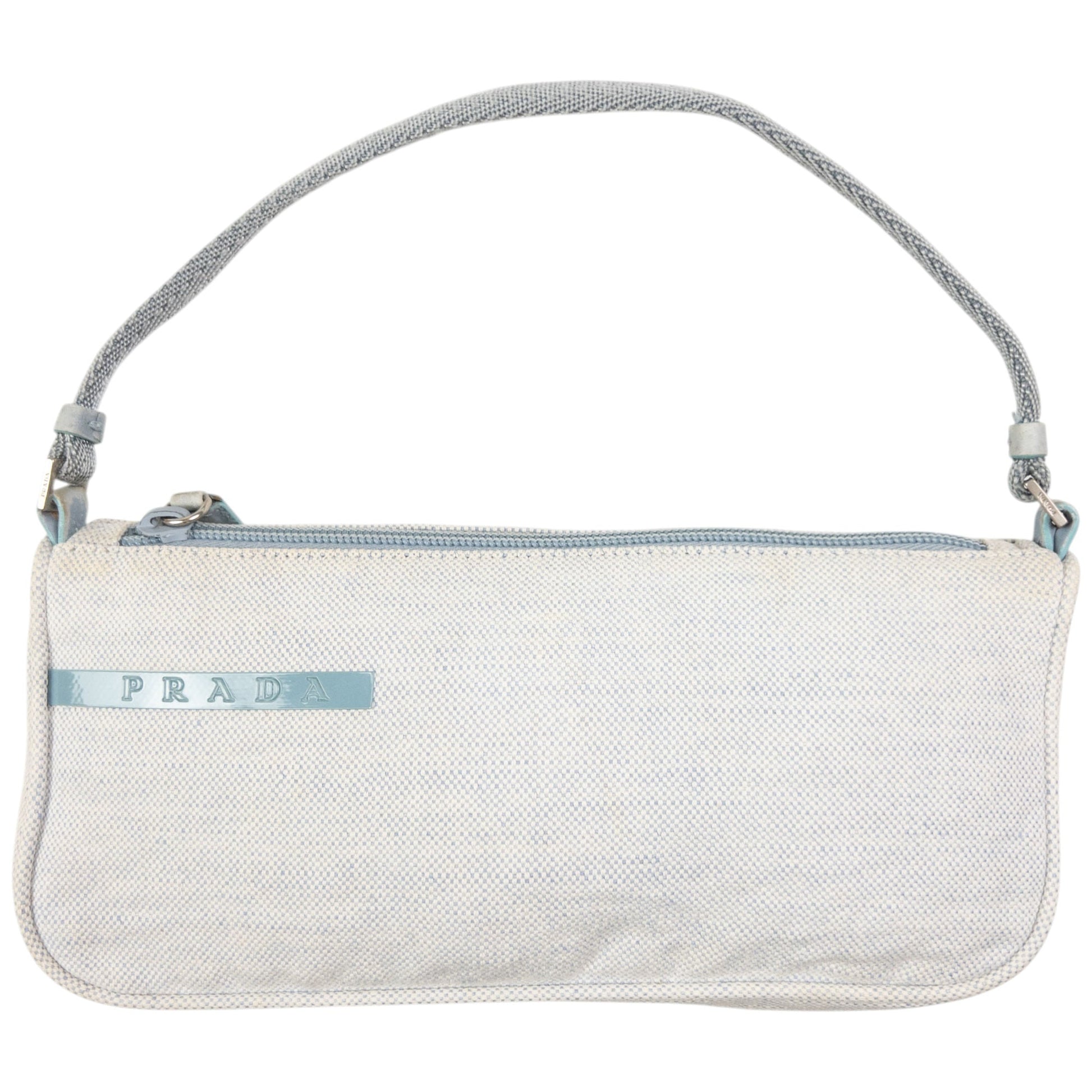 Prada Shoulder Bag Sport Baguette 4 Blue Mini