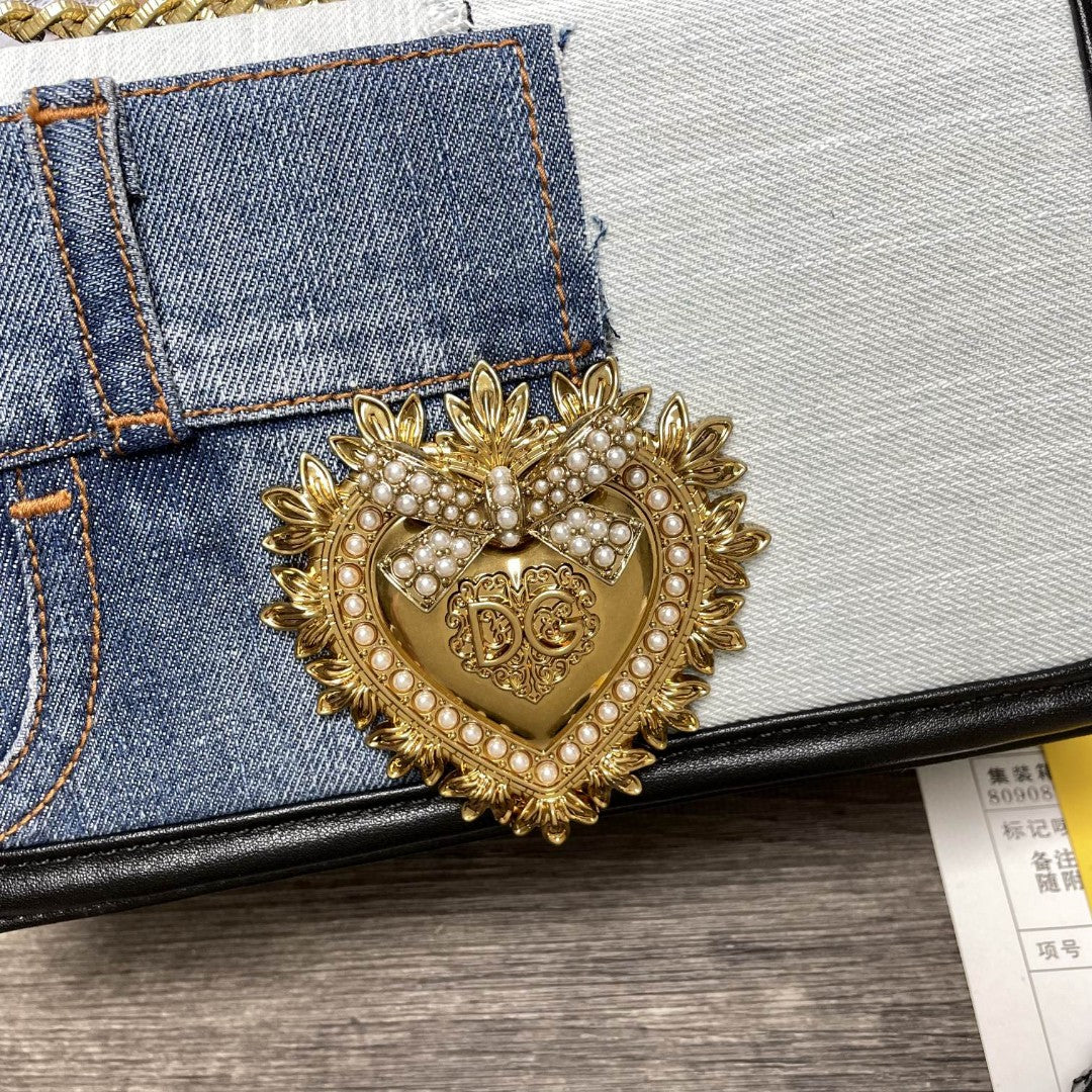 Top Quality Devotion Bag In Patchwork And Denim Medium Travel Bag
