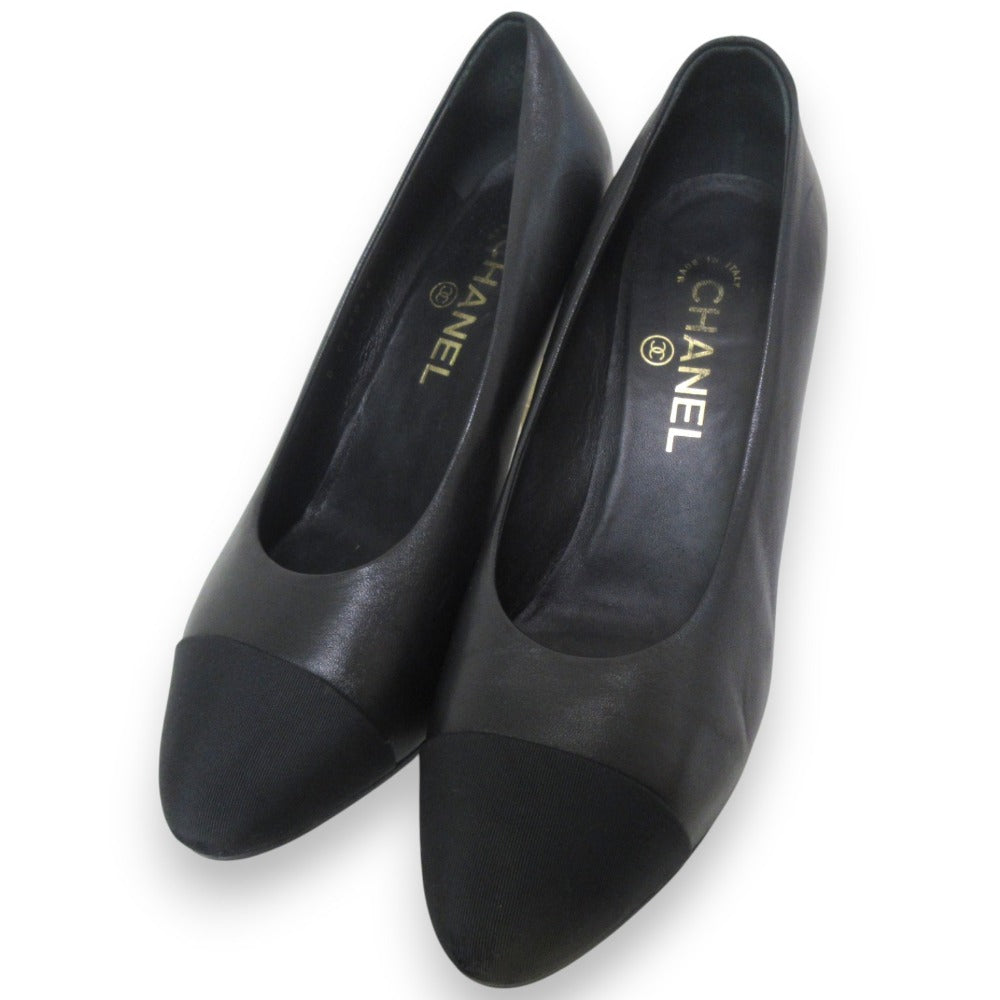 Chanel Coco Mark Heel Leather Pumps